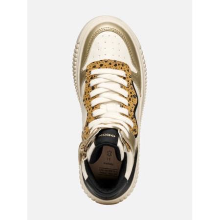GEOX LAQUINNY ΠΑΙΔΙΚΑ SNEAKERS ΑΝΑΤΟΜΙΚΑ ΧΡΥΣΑ  J56M3B054AJC1M2U 